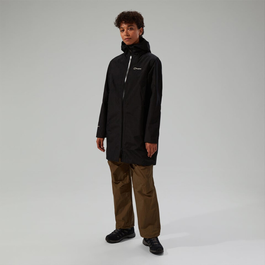 womens ashberry gore-tex waterproof jacket - black berghaus