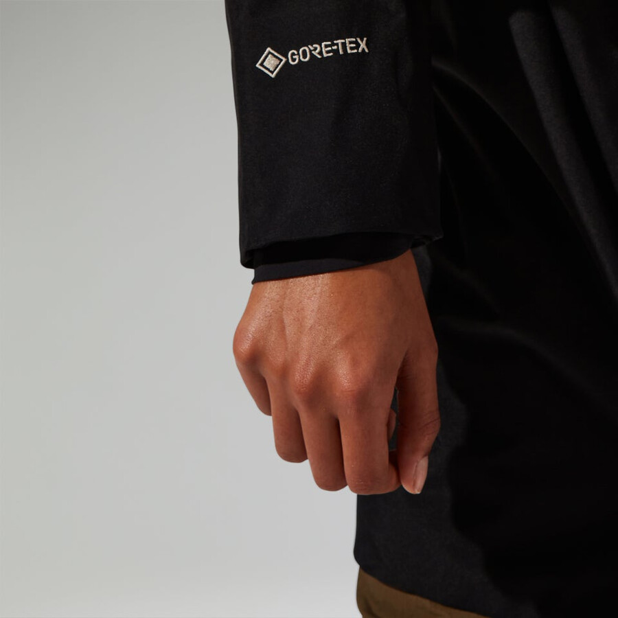 womens ashberry gore-tex waterproof jacket - black berghaus