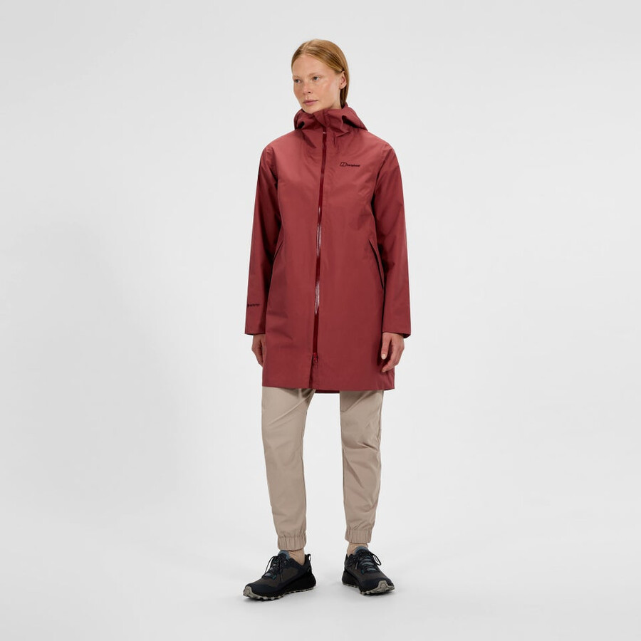 womens ashberry gore-tex waterproof jacket - red berghaus