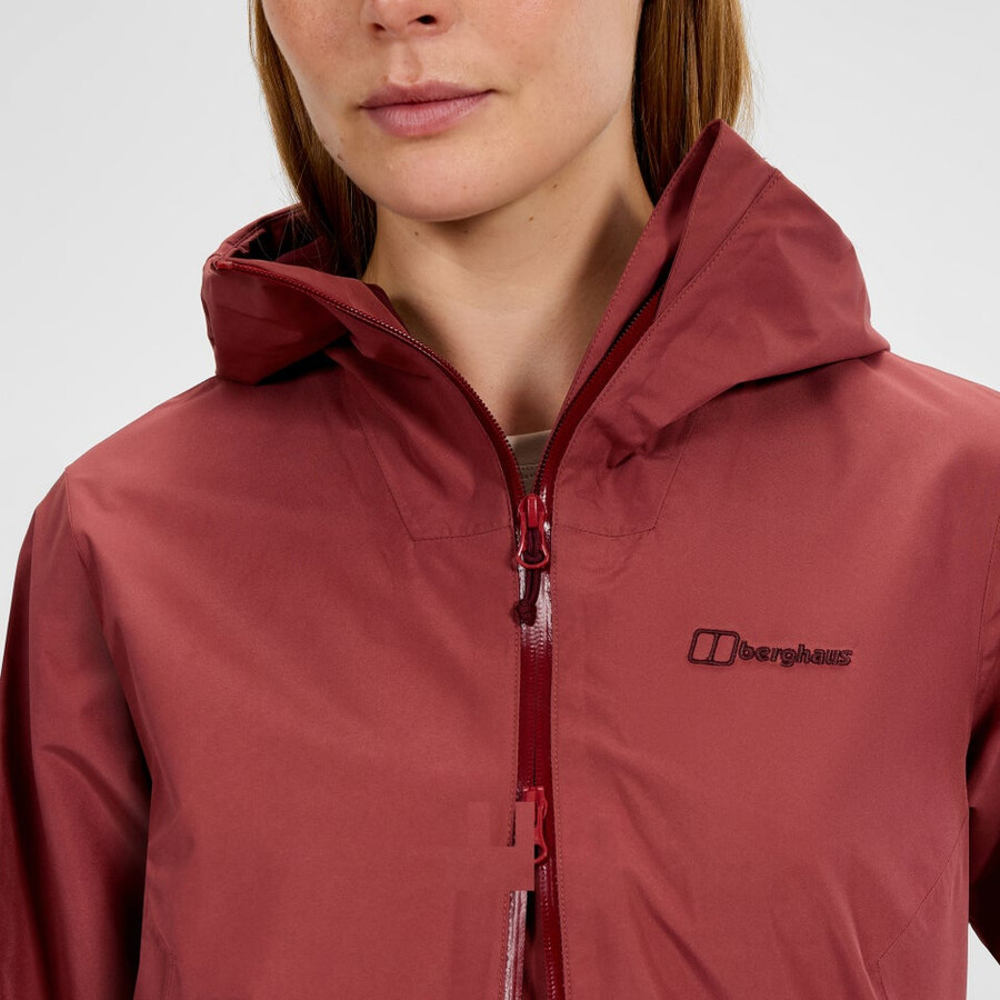 womens ashberry gore-tex waterproof jacket - red berghaus