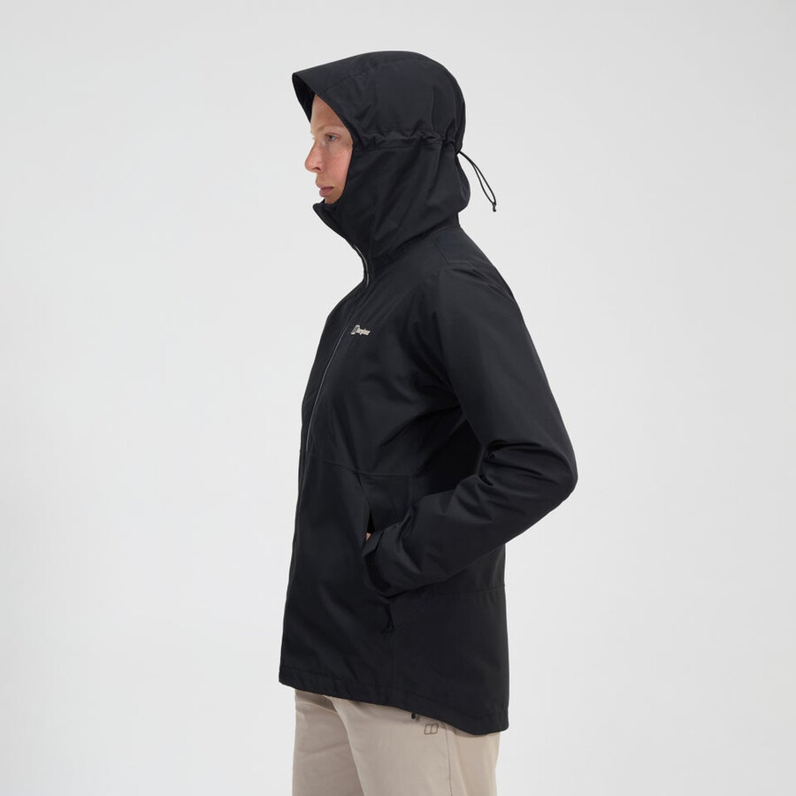 womens bramblfell gemini gore-tex waterproof 3in1 jacket - black berghaus