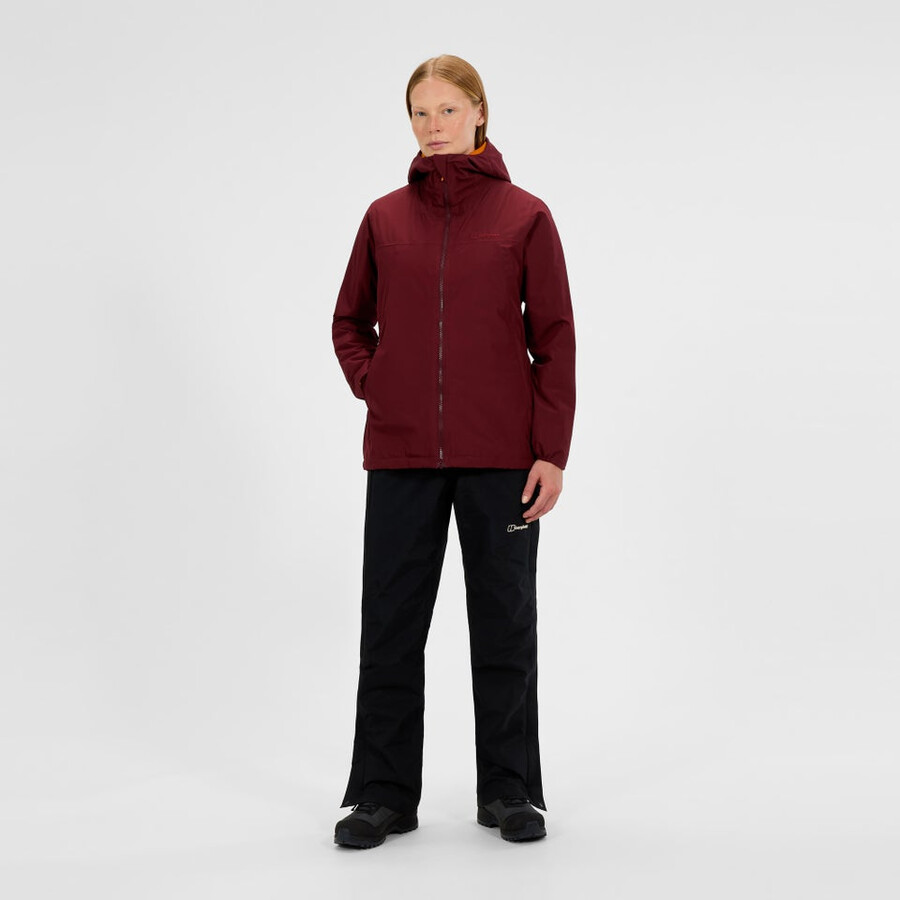 womens deluge pro 3.0 insulated jacket - red berghaus