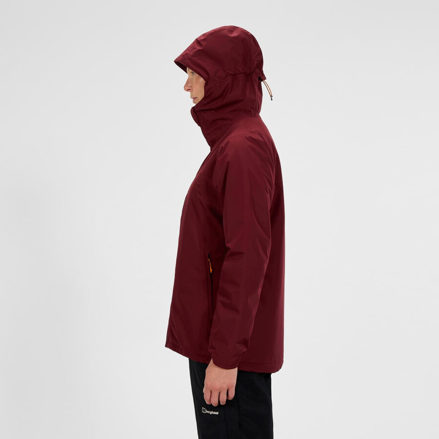 womens deluge pro 3.0 insulated jacket - red berghaus