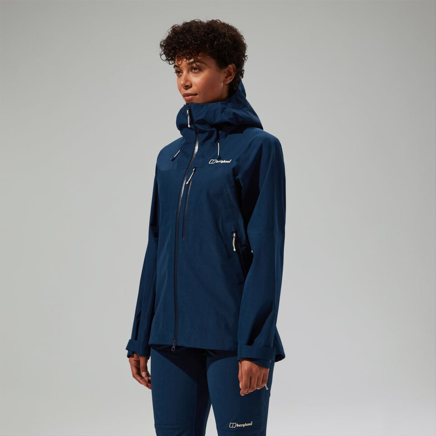 womens ridge-seeker gore-tex waterproof jacket - blue berghaus