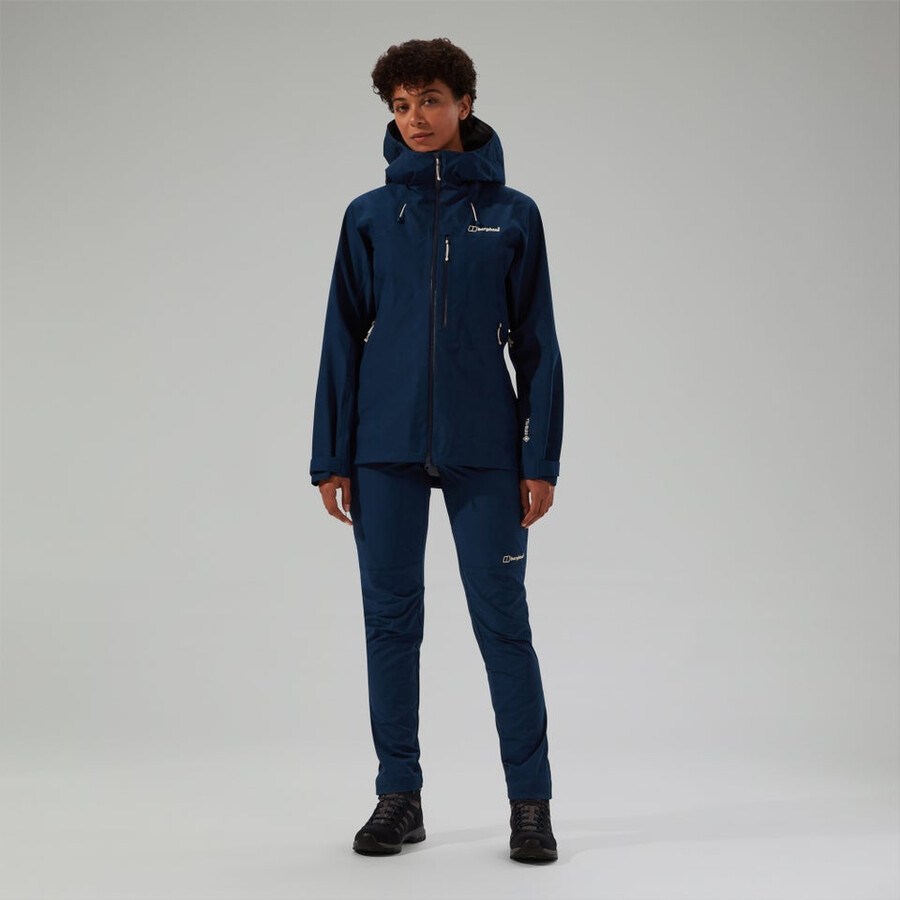 womens ridge-seeker gore-tex waterproof jacket - blue berghaus