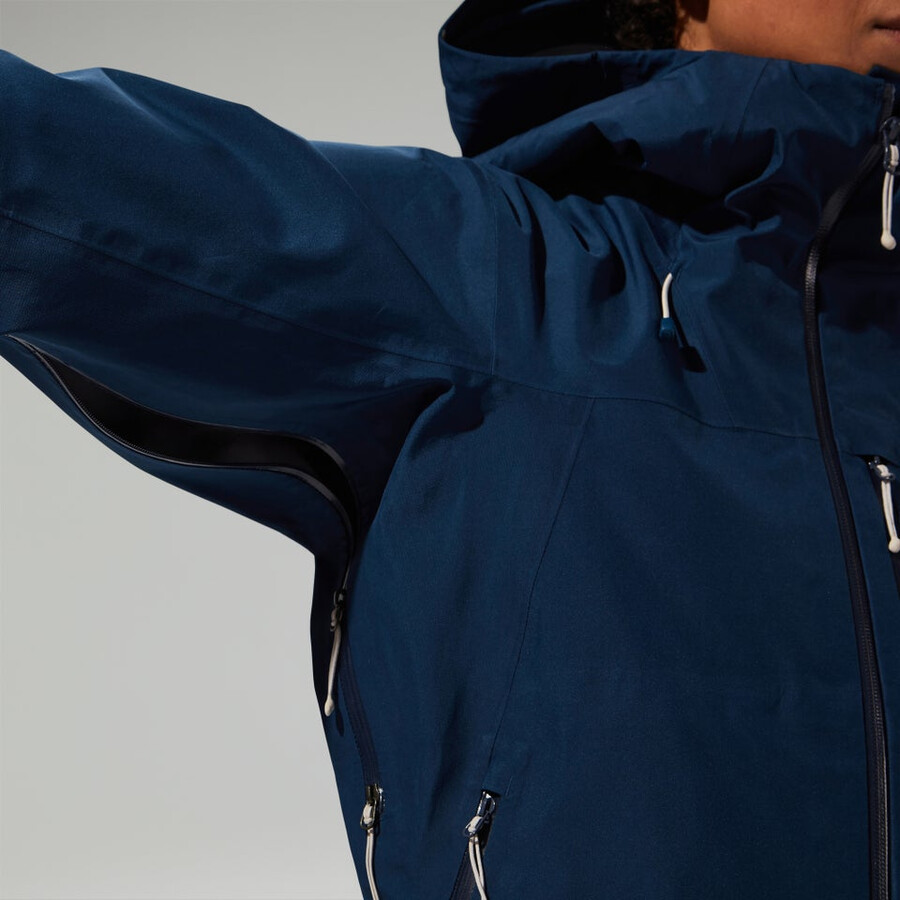 womens ridge-seeker gore-tex waterproof jacket - blue berghaus