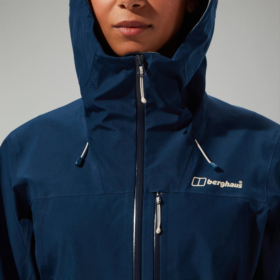 womens ridge-seeker gore-tex waterproof jacket - blue berghaus