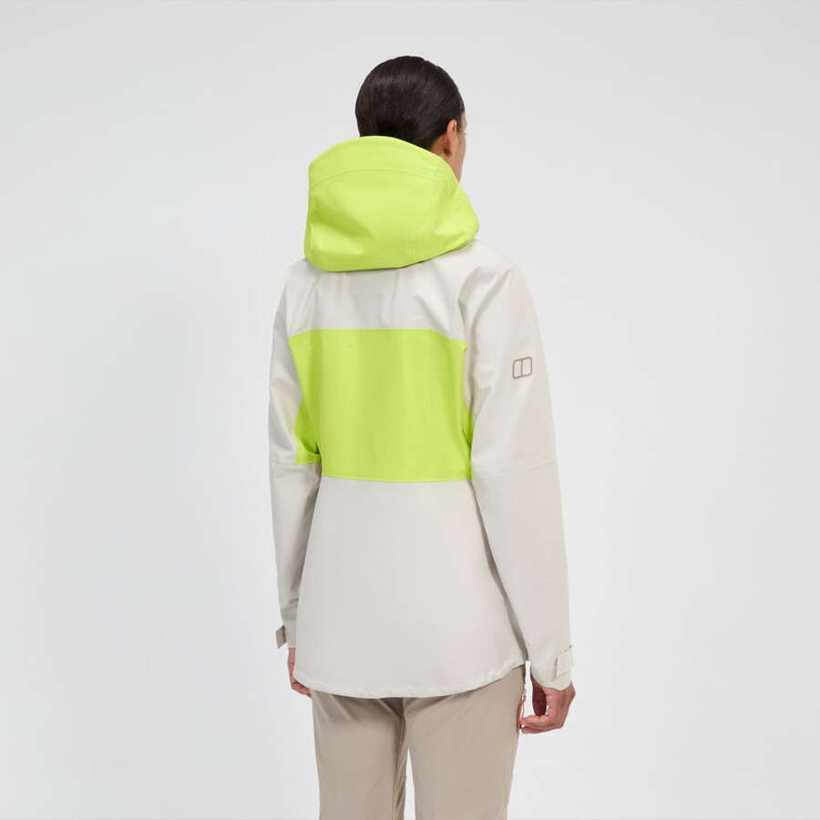 womens ridge-seeker gore-tex waterproof jacket - greyyellow berghaus