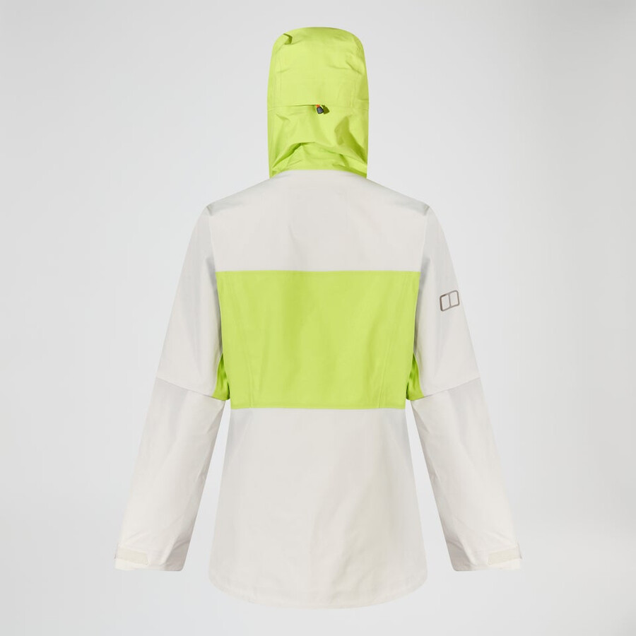 womens ridge-seeker gore-tex waterproof jacket - greyyellow berghaus