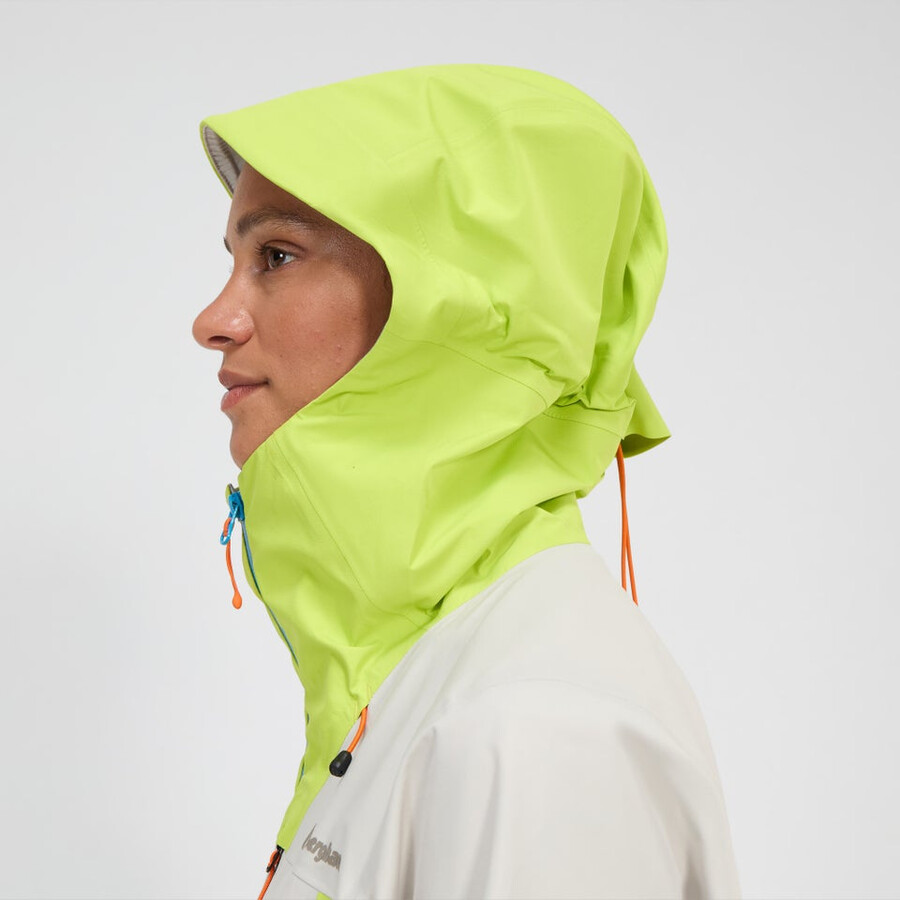 womens ridge-seeker gore-tex waterproof jacket - greyyellow berghaus
