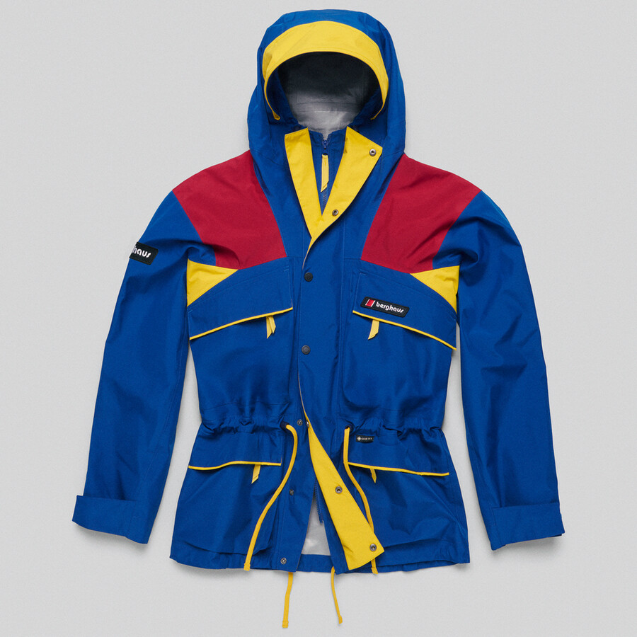 unisex trango gore-tex waterproof jacket - bluered berghaus