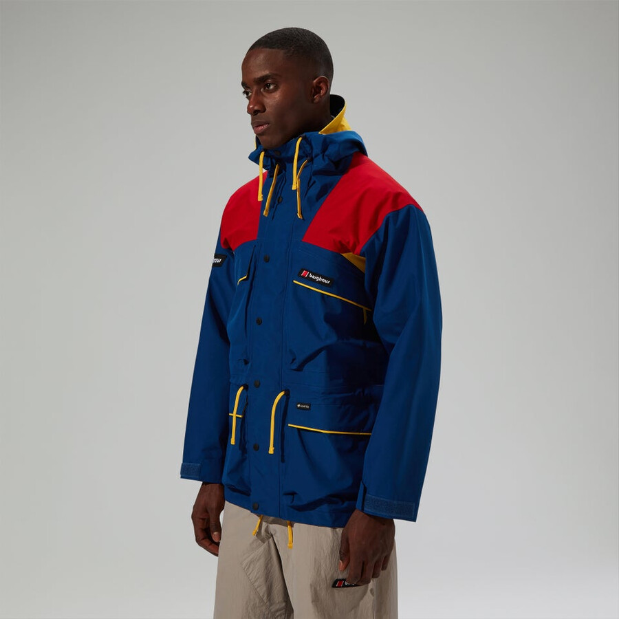 unisex trango gore-tex waterproof jacket - bluered berghaus