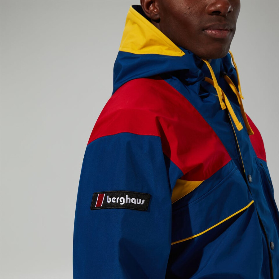 unisex trango gore-tex waterproof jacket - bluered berghaus