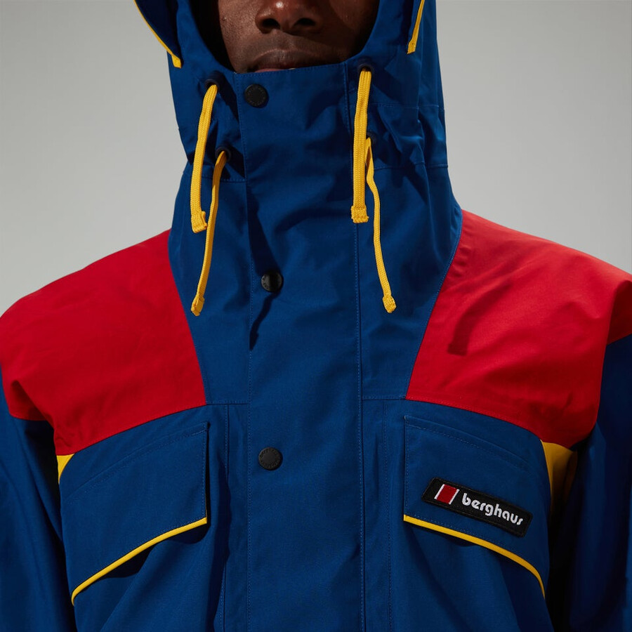 unisex trango gore-tex waterproof jacket - bluered berghaus
