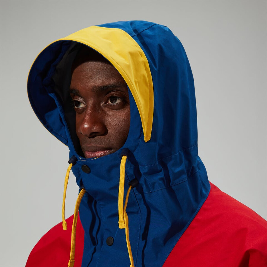 unisex trango gore-tex waterproof jacket - bluered berghaus
