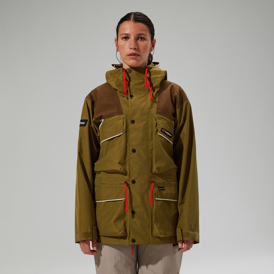 unisex trango gore-tex waterproof jacket - greenbrown berghaus