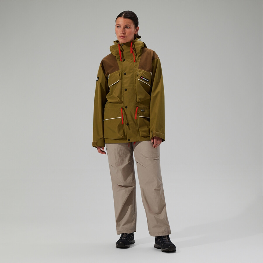 unisex trango gore-tex waterproof jacket - greenbrown berghaus