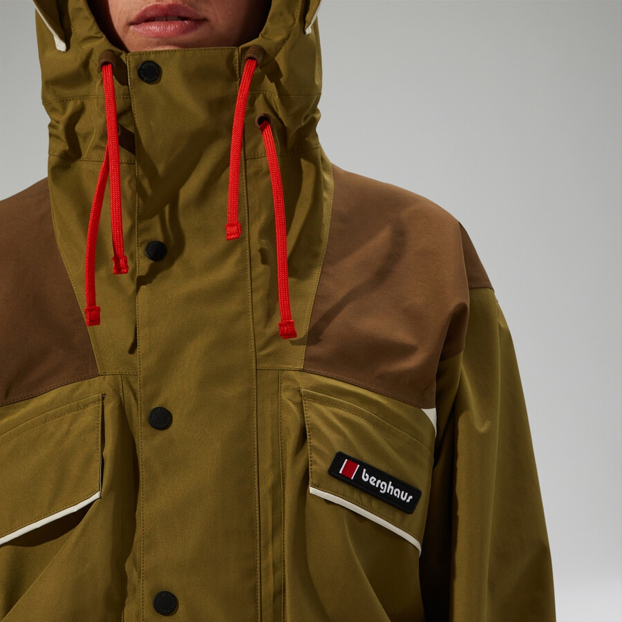 unisex trango gore-tex waterproof jacket - greenbrown berghaus