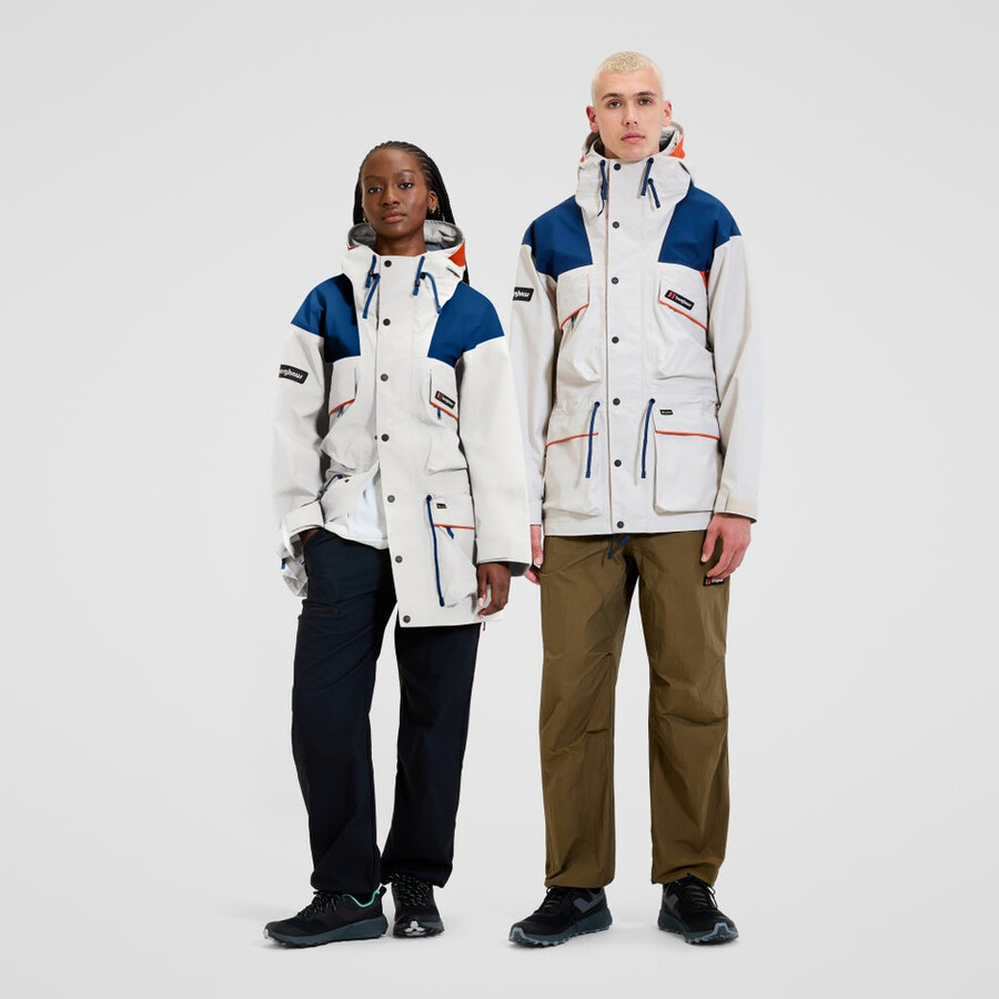 unisex trango gore-tex waterproof jacket - greyblue berghaus