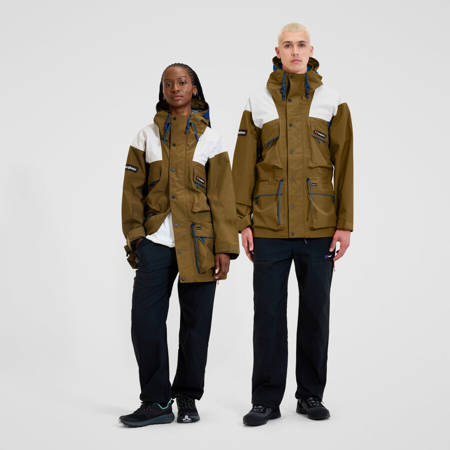 unisex trango gore-tex waterproof jacket - browngrey berghaus