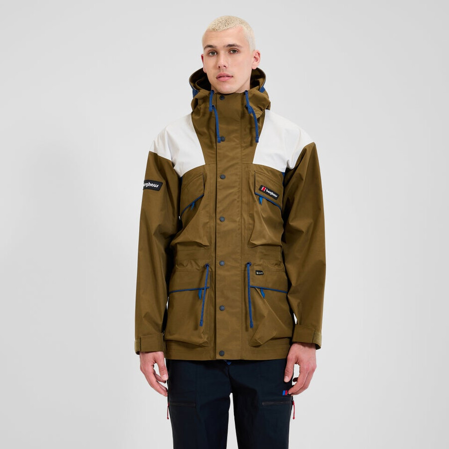 unisex trango gore-tex waterproof jacket - browngrey berghaus