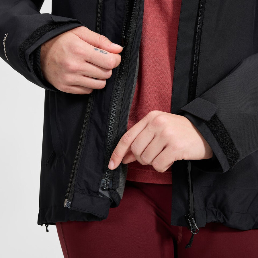 womens asterby interactive jacket - blackgrey berghaus