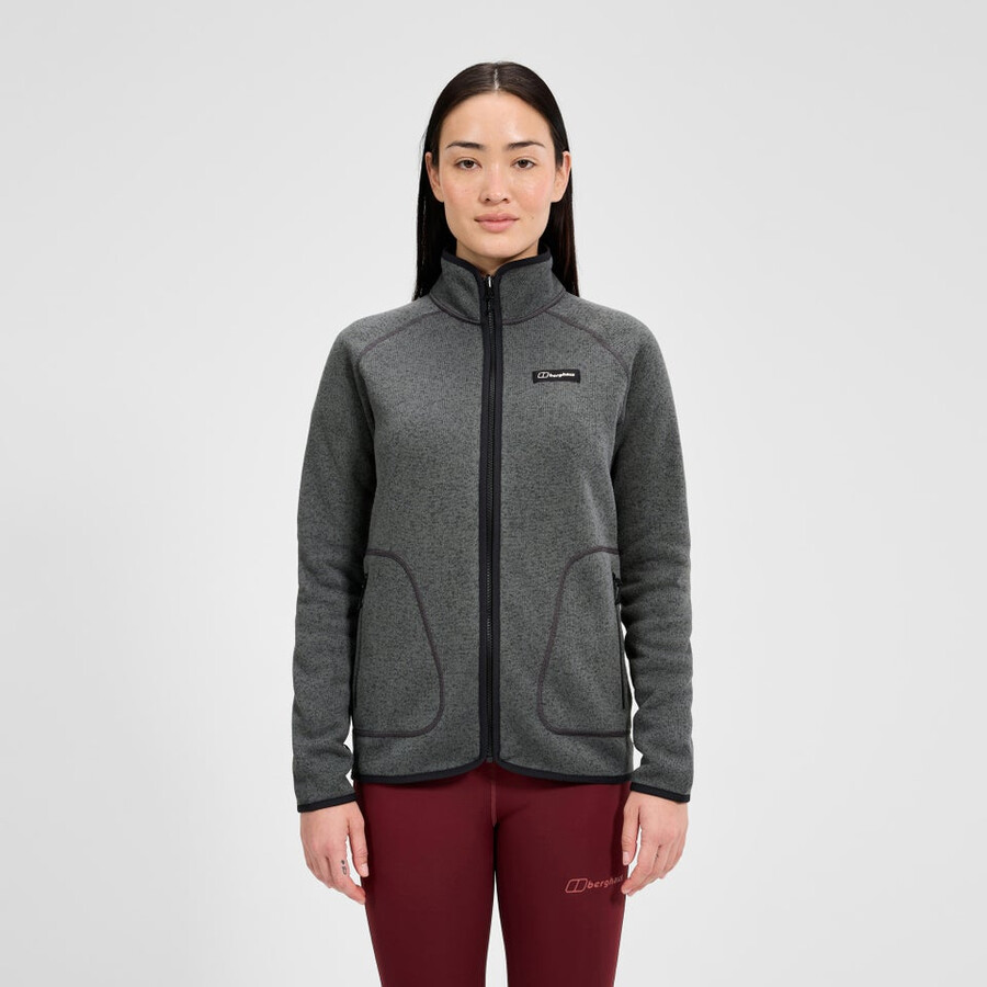 womens asterby interactive jacket - blackgrey berghaus