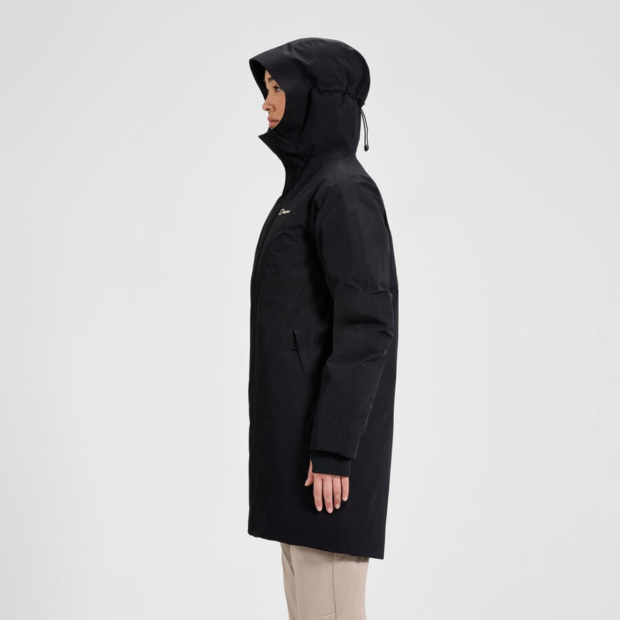 womens ashberry gore-tex down parka - black berghaus