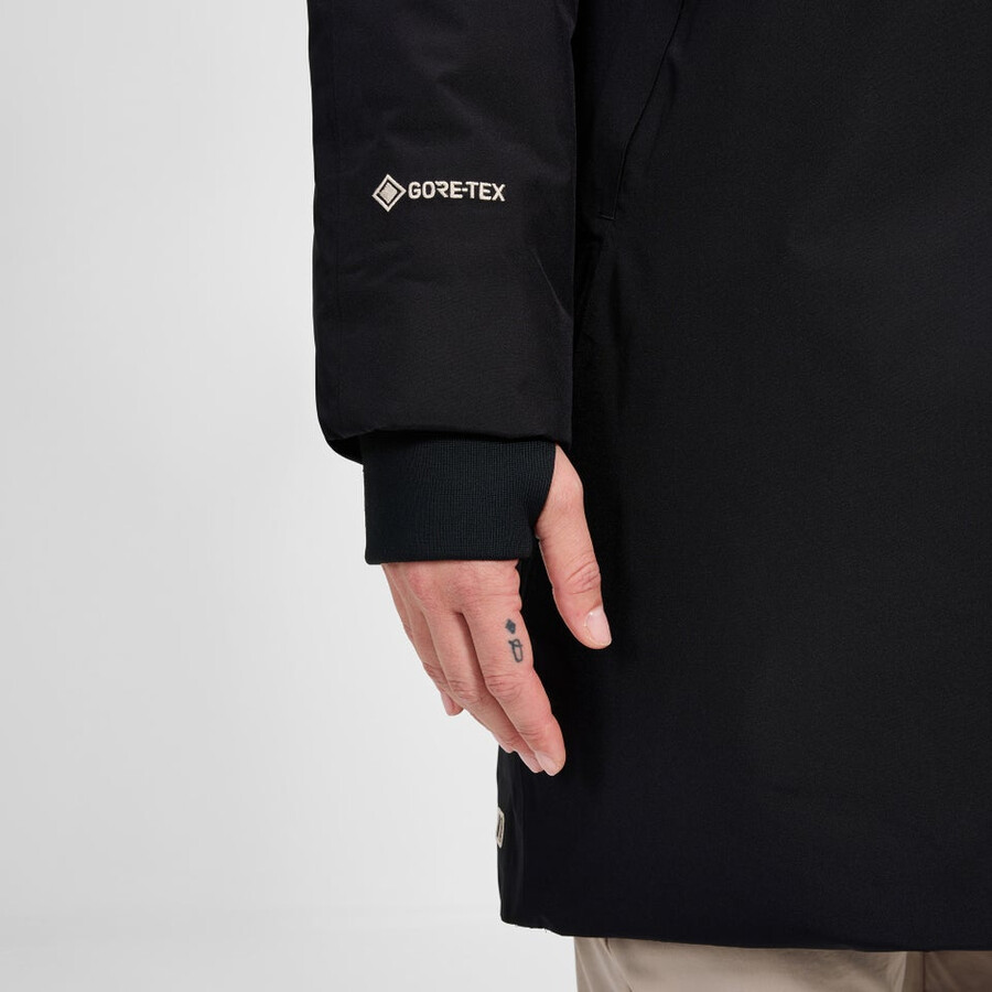 womens ashberry gore-tex down parka - black berghaus