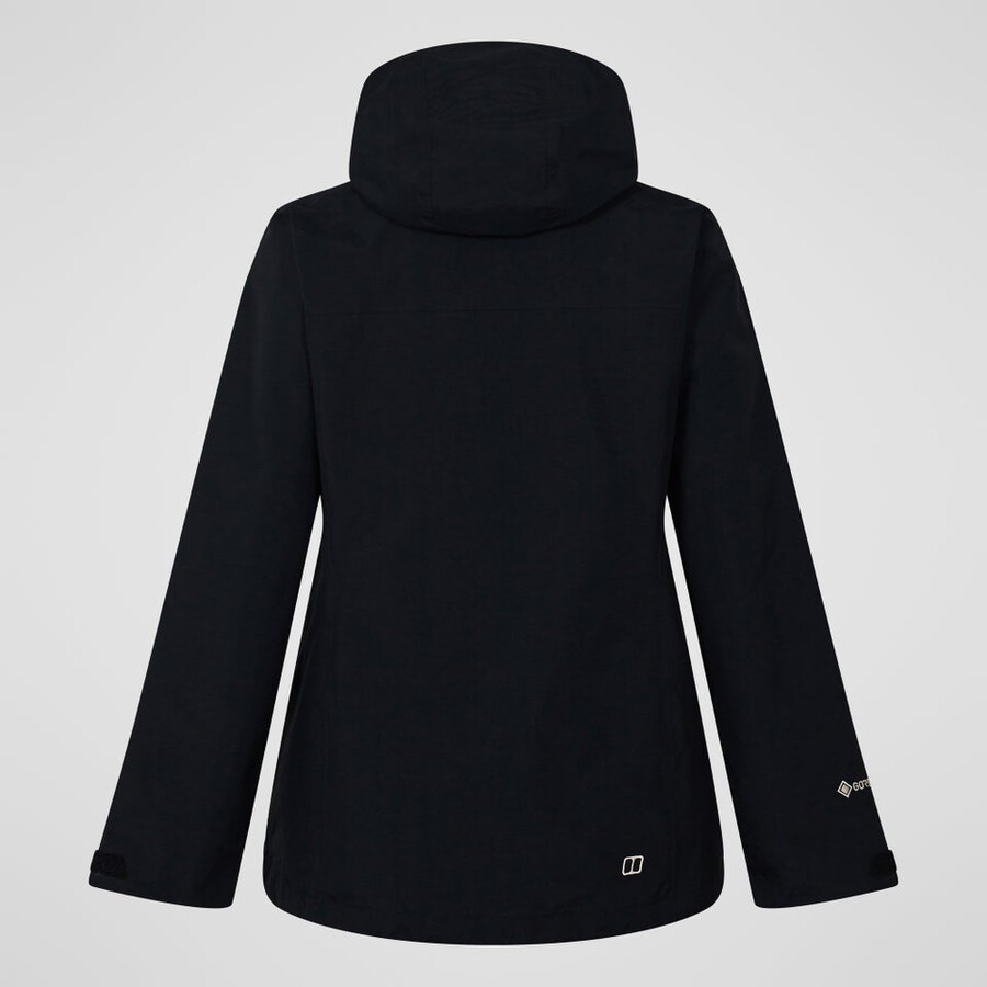 womens hillwalker 2.0 interactive gore-tex waterproof jacket - black berghaus