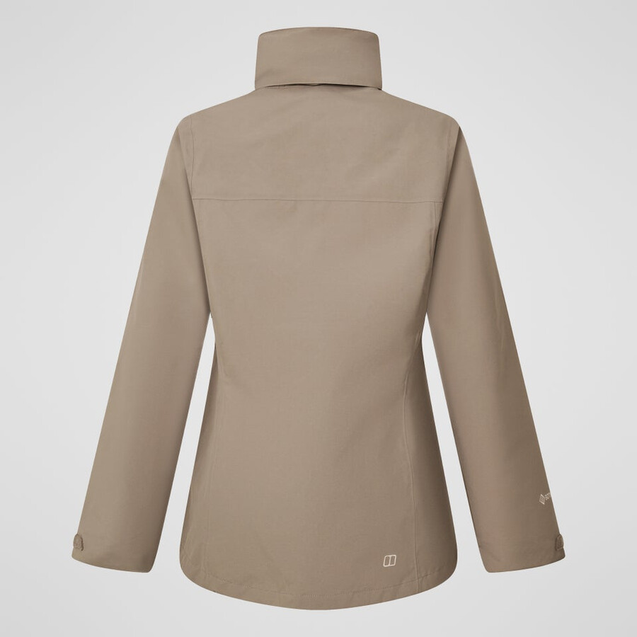 womens hillwalker 2.0 interactive gore-tex waterproof jacket - natural berghaus