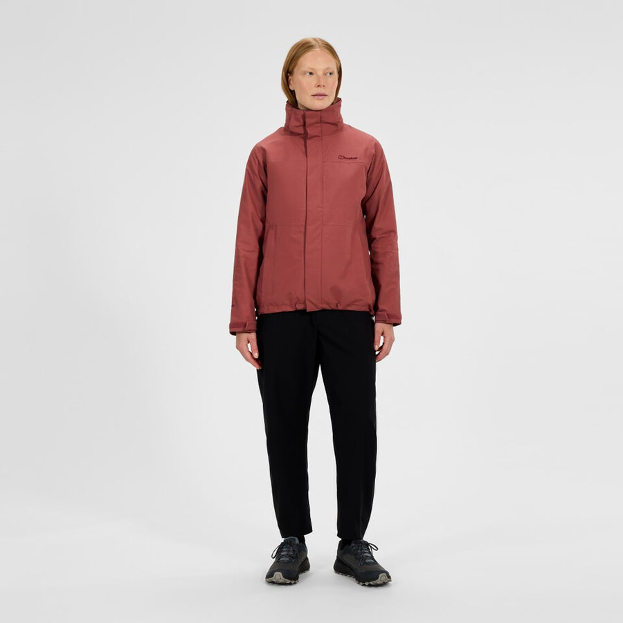 womens hillwalker 2.0 interactive gore-tex waterproof jacket - red berghaus