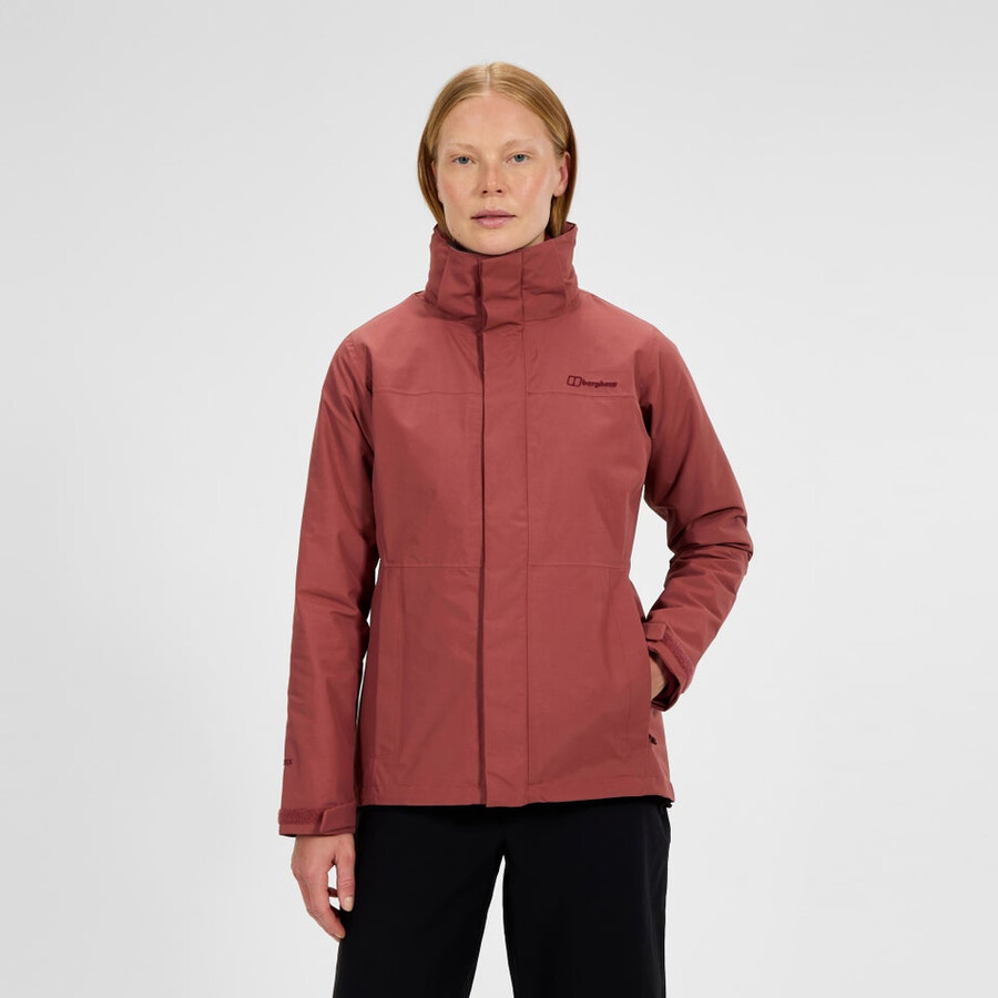 womens hillwalker 2.0 interactive gore-tex waterproof jacket - red berghaus