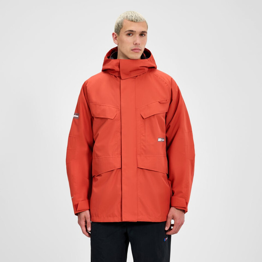 unisex volcanism parka - orange berghaus