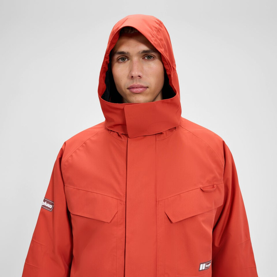 unisex volcanism parka - orange berghaus