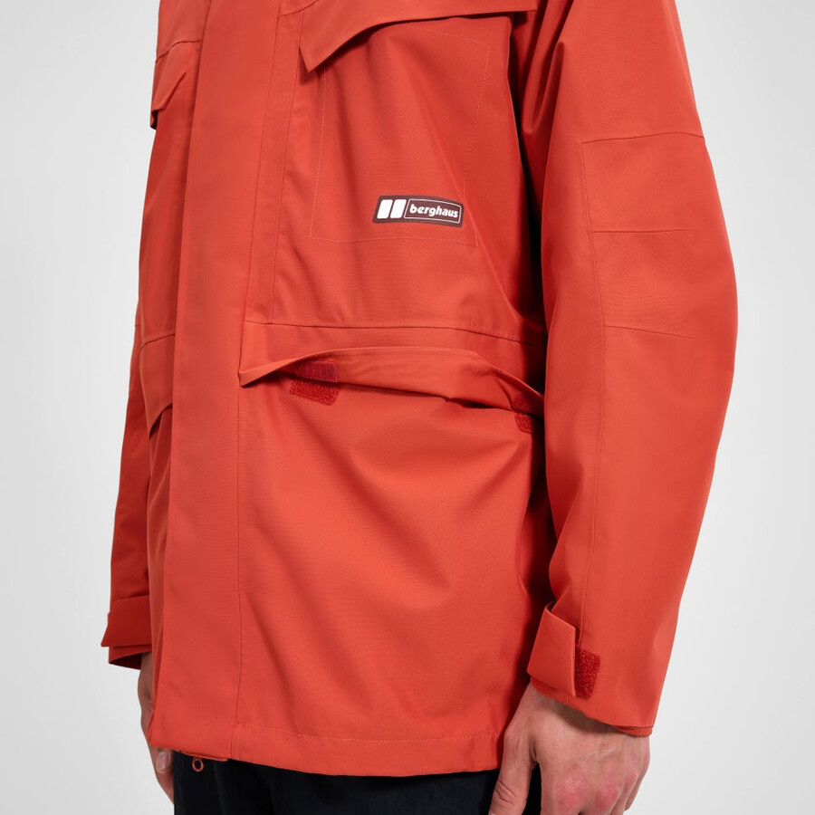 unisex volcanism parka - orange berghaus