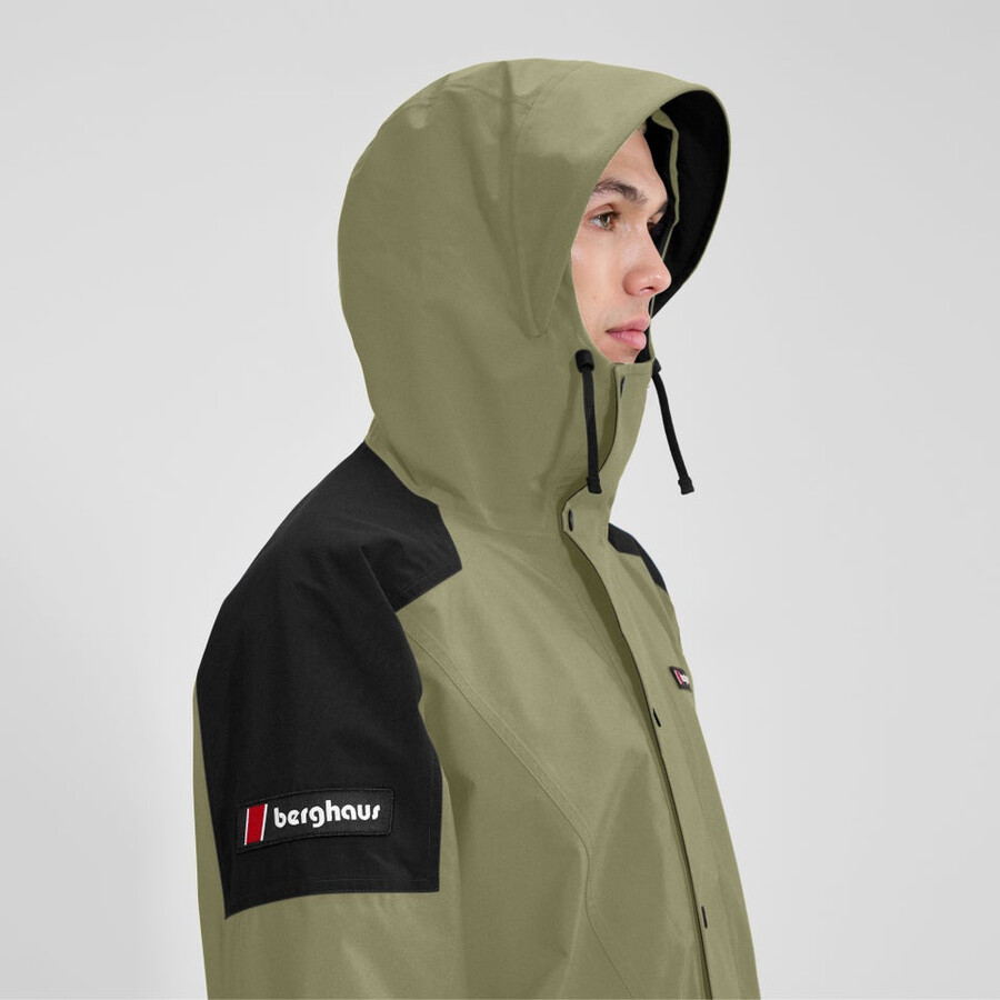 unisex meru mountain gore-tex jacket - greenblack berghaus