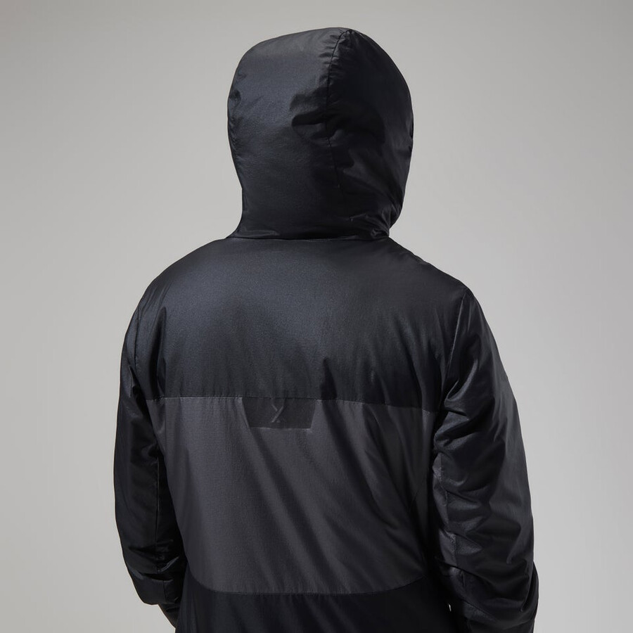 womens mtn arete lb synthetic hoody - blackgrey berghaus