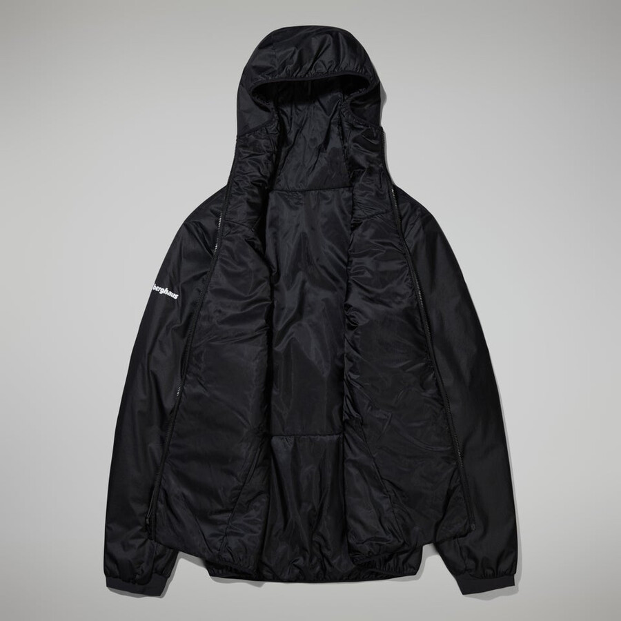 womens mtn arete lb synthetic hoody - blackgrey berghaus