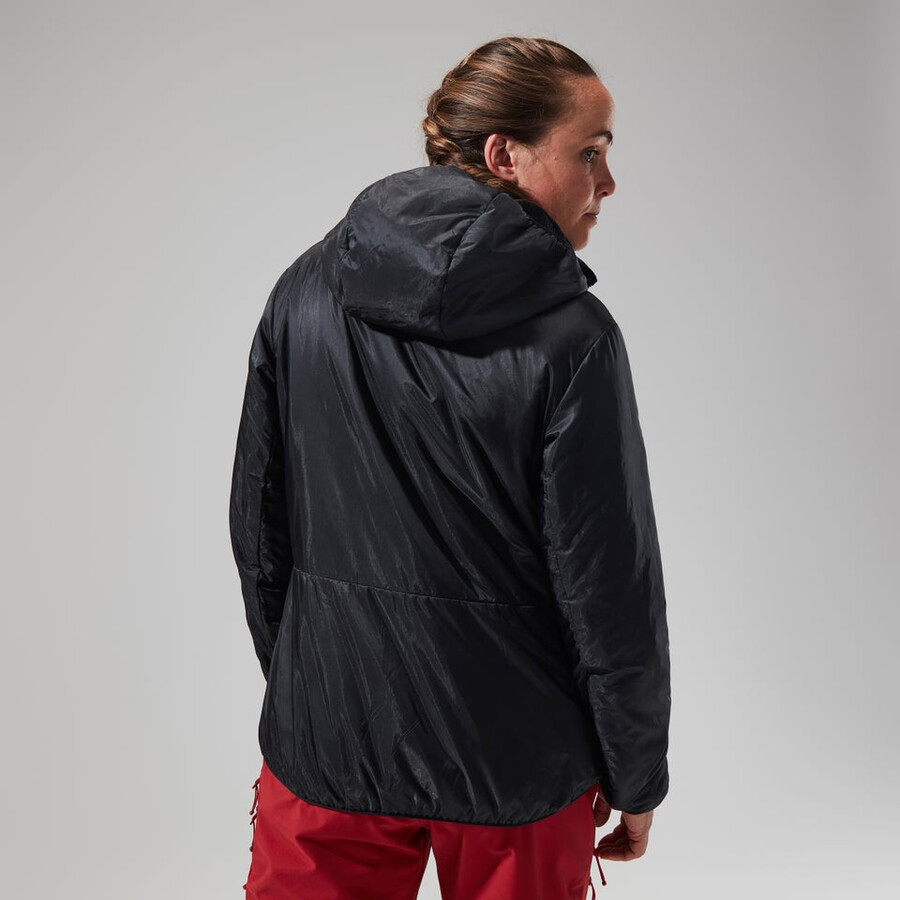 womens mtn arete lb synthetic hoody - blackgrey berghaus