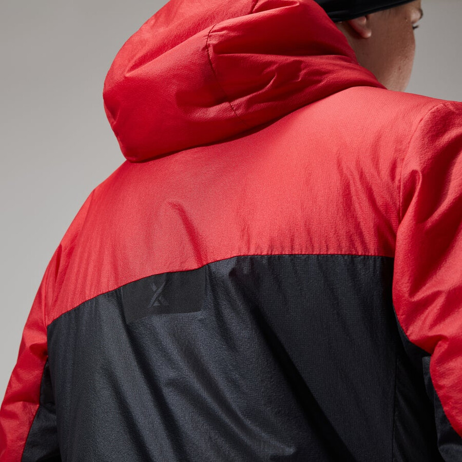 womens mtn arete lb synthetic hoody - redblack berghaus
