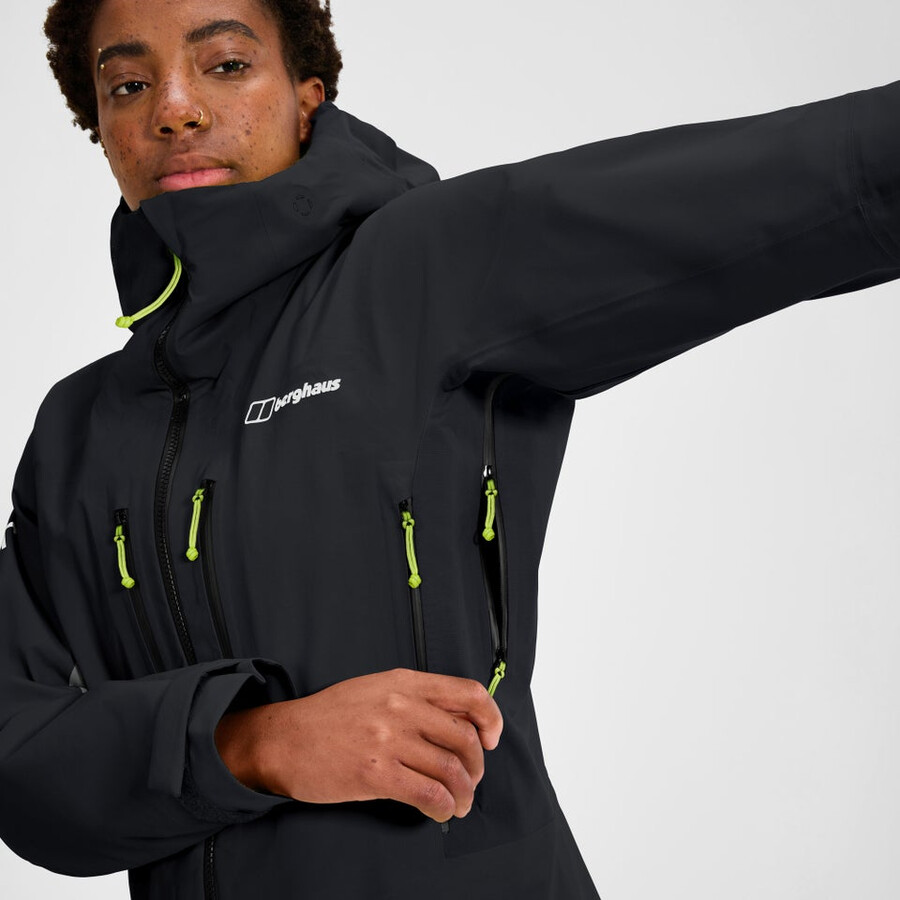 womens extrem vanguard gore-tex jacket - black berghaus