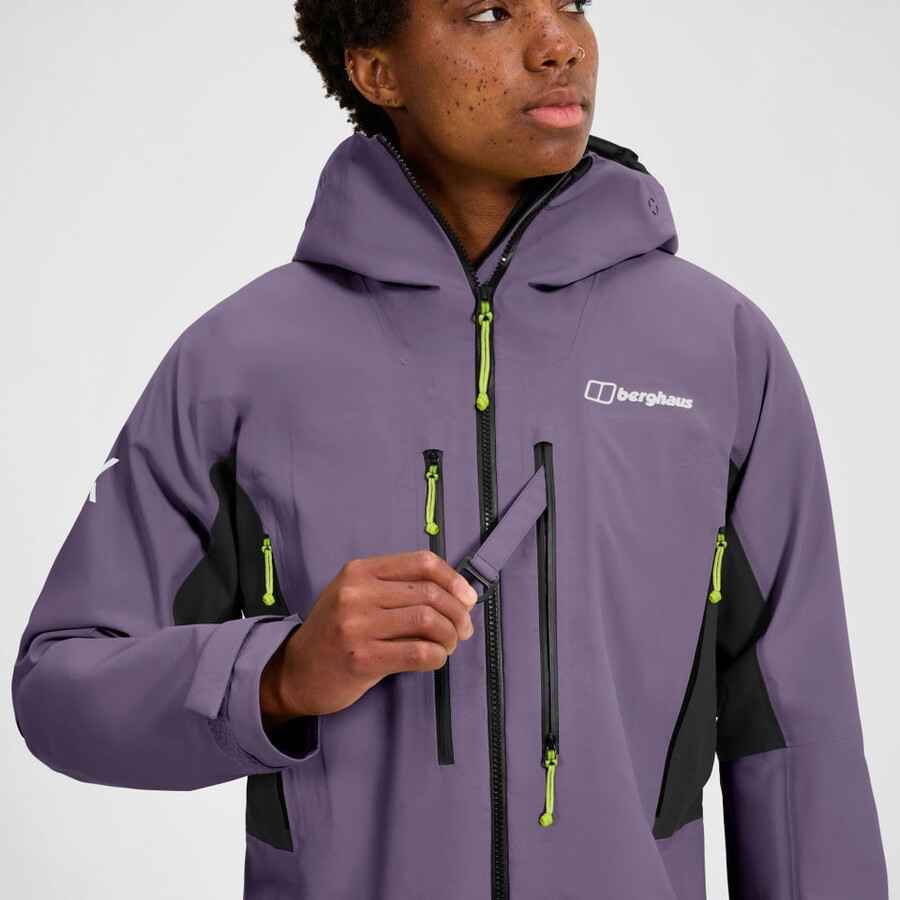 womens extrem vanguard gore-tex jacket - purple berghaus