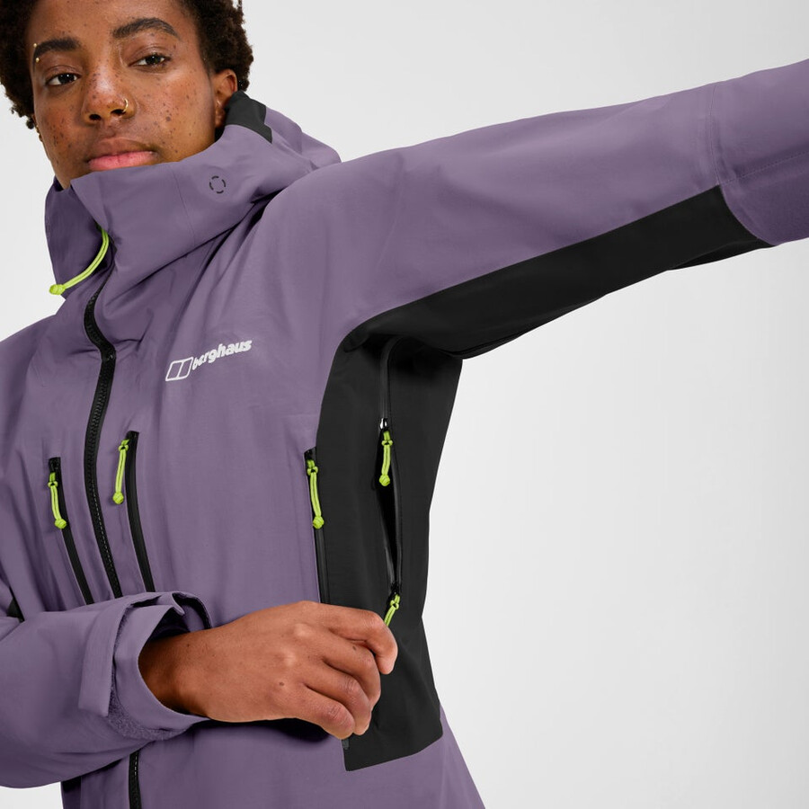 womens extrem vanguard gore-tex jacket - purple berghaus