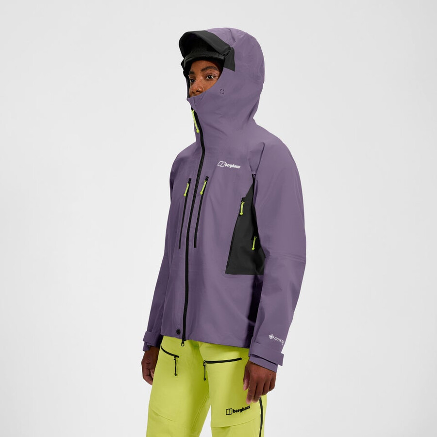 womens extrem vanguard gore-tex jacket - purple berghaus