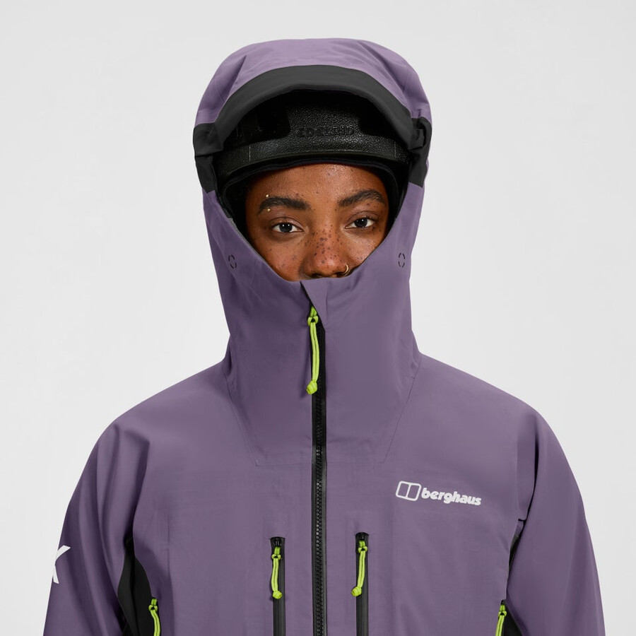 womens extrem vanguard gore-tex jacket - purple berghaus
