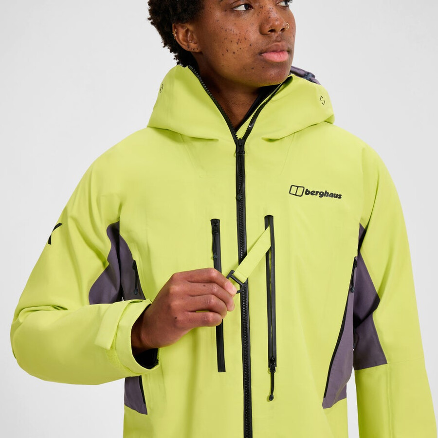 womens extrem vanguard gore-tex jacket - yellowpurple berghaus