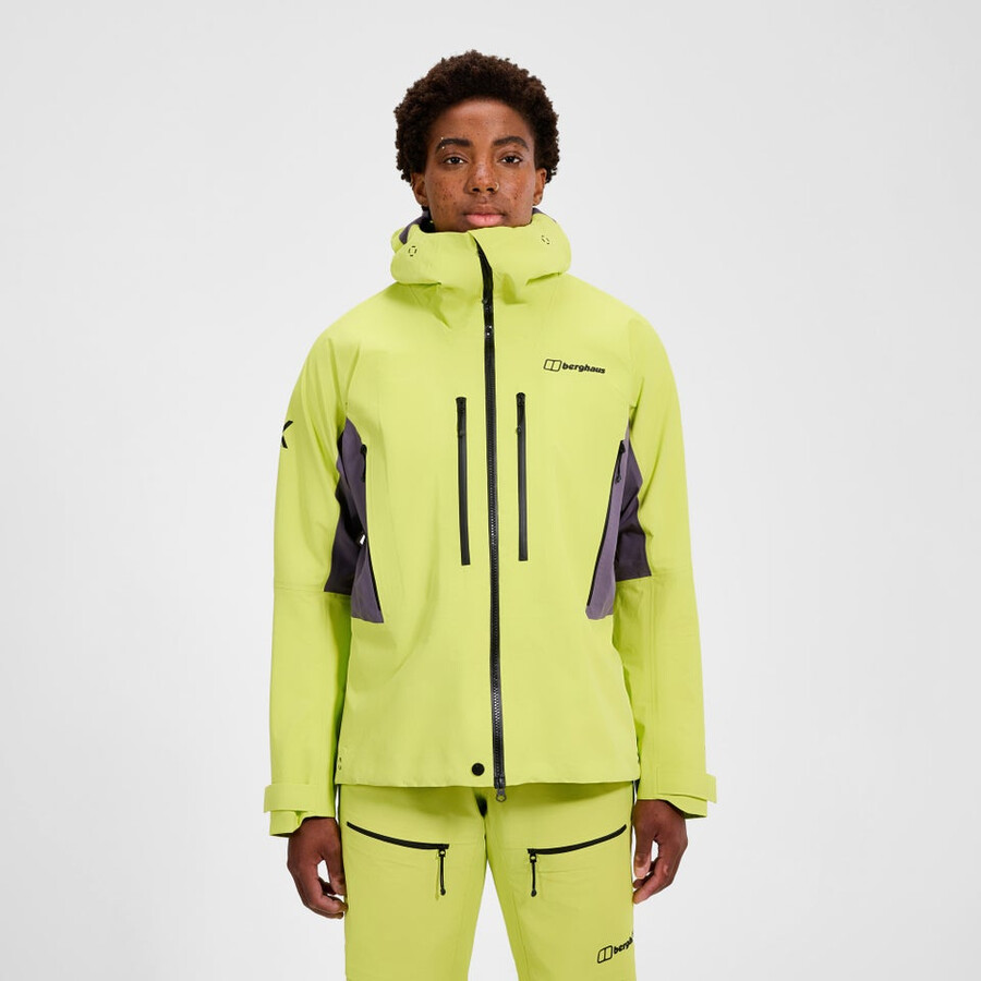 womens extrem vanguard gore-tex jacket - yellowpurple berghaus