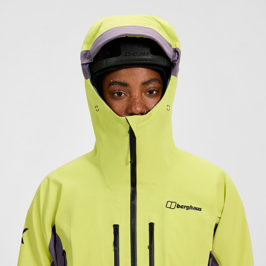 womens extrem vanguard gore-tex jacket - yellowpurple berghaus