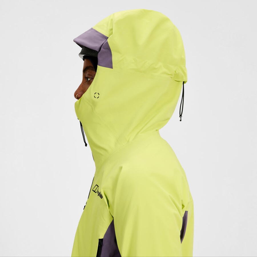 womens extrem vanguard gore-tex jacket - yellowpurple berghaus